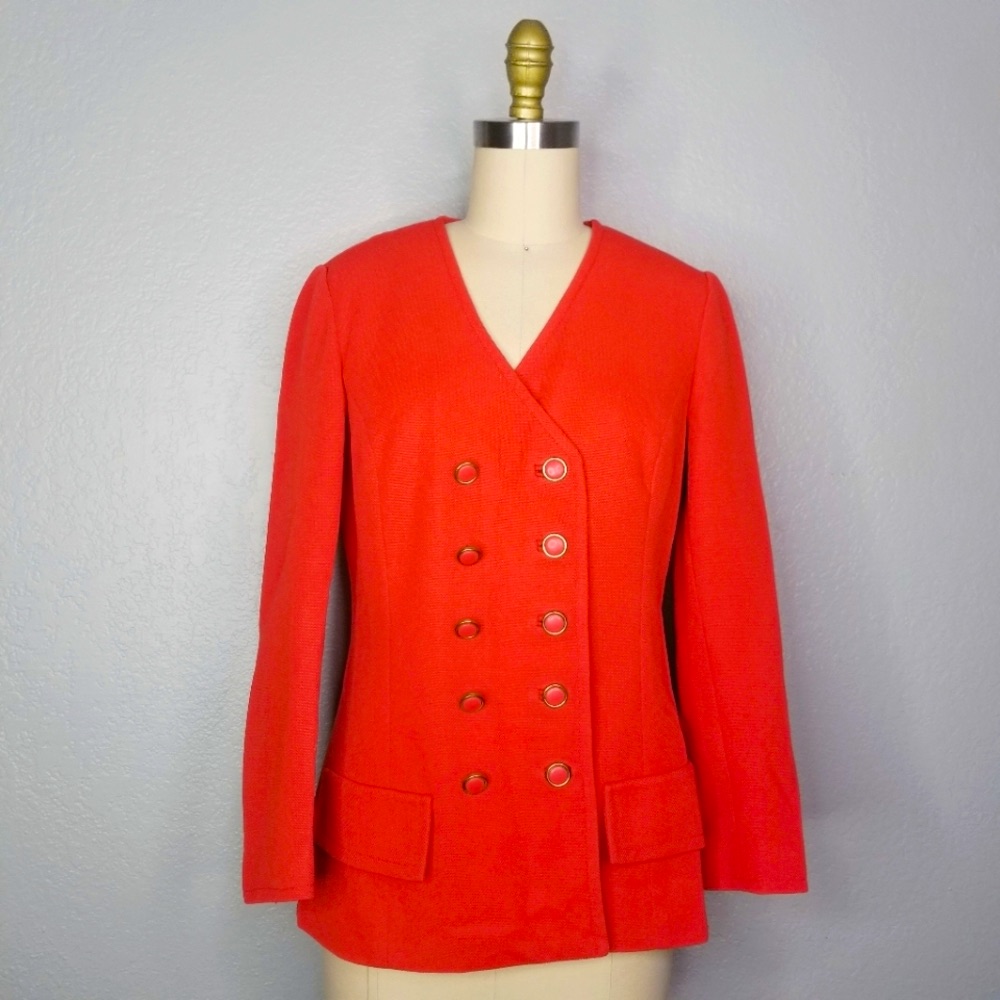 Vintage 70s Double Breasted Blazer Christmas Size Small